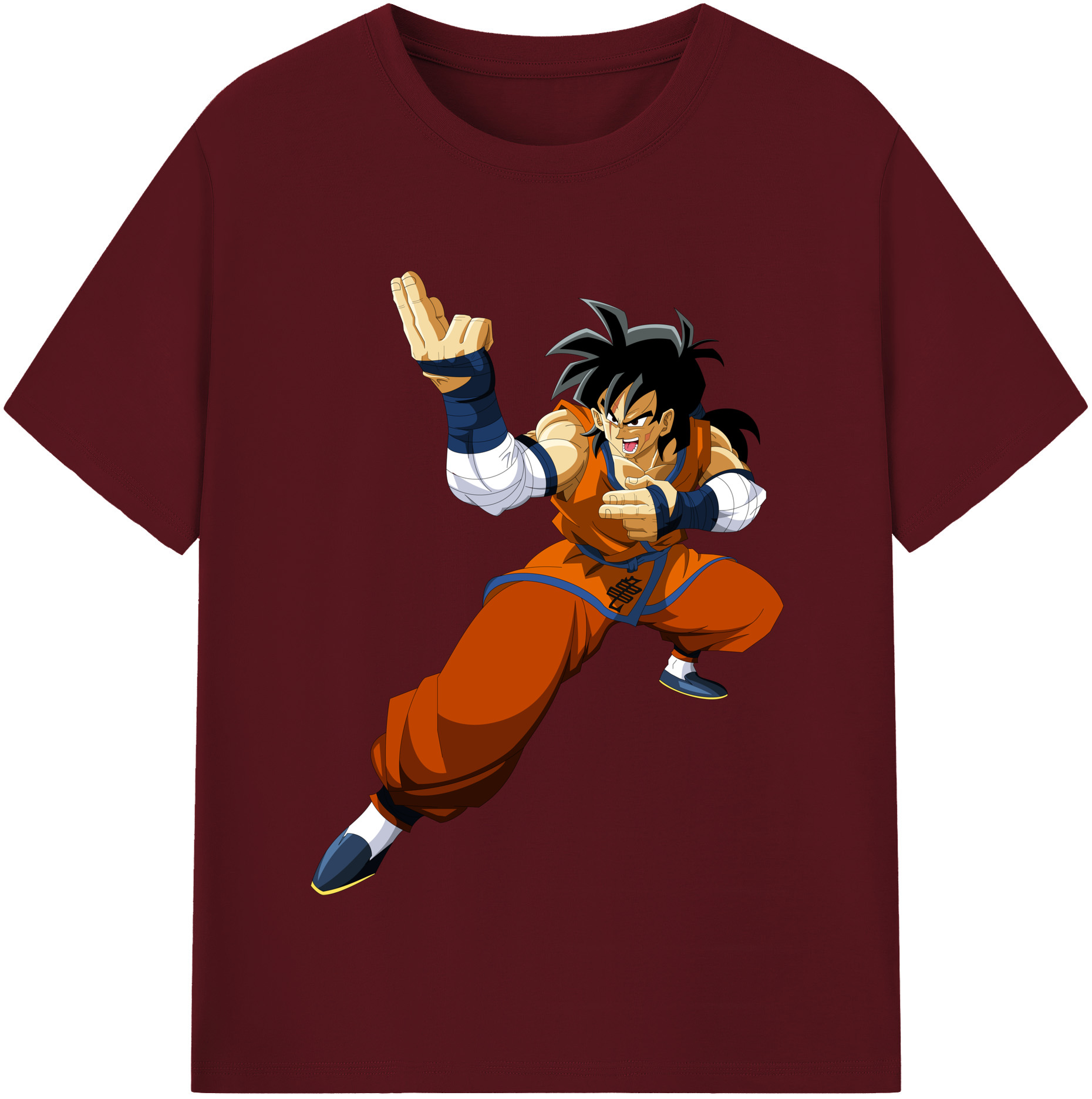 （画像用） ドラゴンボール ヤムチャ DRAGON BALL Yamcha 綿100％半袖Tシャツ（フロントプリント）